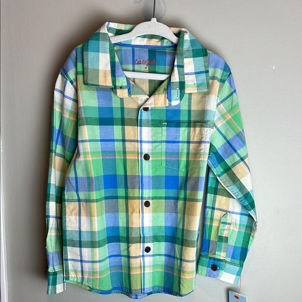 Cat & Jack Multicolor Plaid Shirt